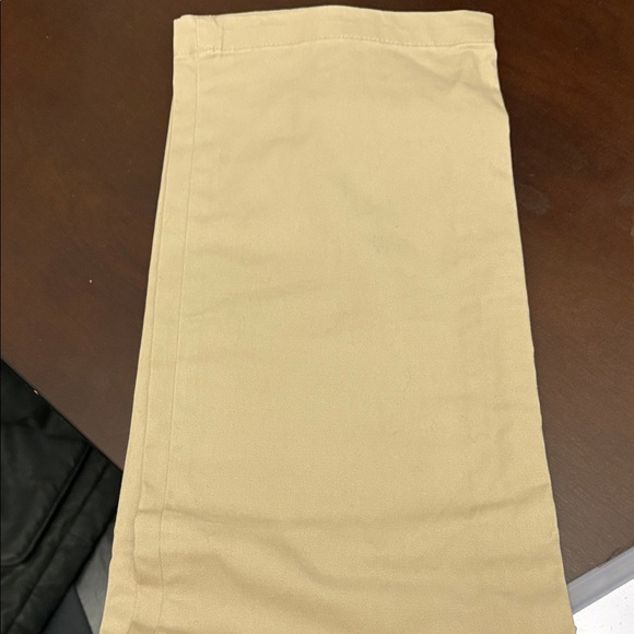 Ralph Lauren Beige Trousers with Striped Belt - Picture 3 of 5